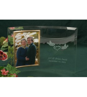 Beveled Glass Picture Frame...