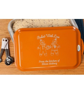 Reviews: Personalized Cake Pan - Cranberry Laser Engraved Lid - 9x13 -  $38.99