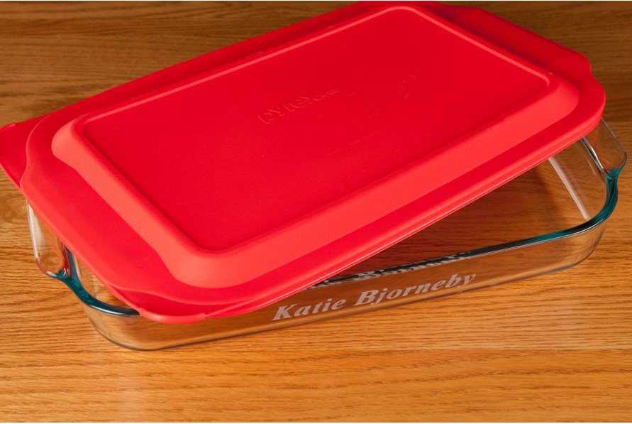 Custom Personalized Casserole Dish Pyrex Baking Dish With Lid 